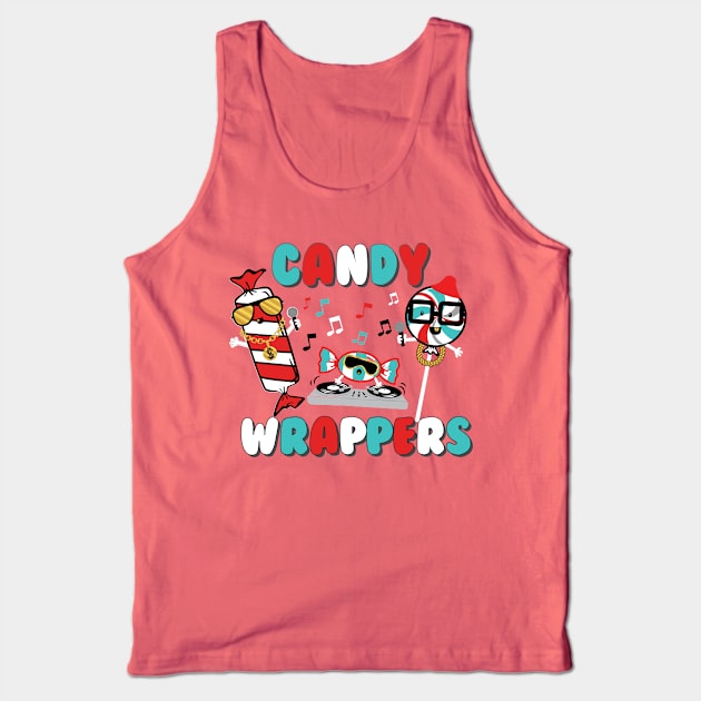 Candy Wrappers Tank Top by toddgoldmanart